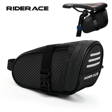 RIDERACE Bicycle Saddle Bag (Small Waterproof)