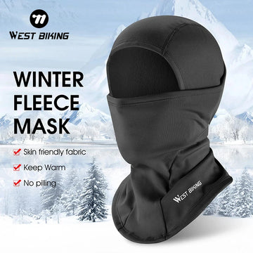 WEST BIKING Winter Cycling Scarf (Fleece Warm Balaclava Windproof)