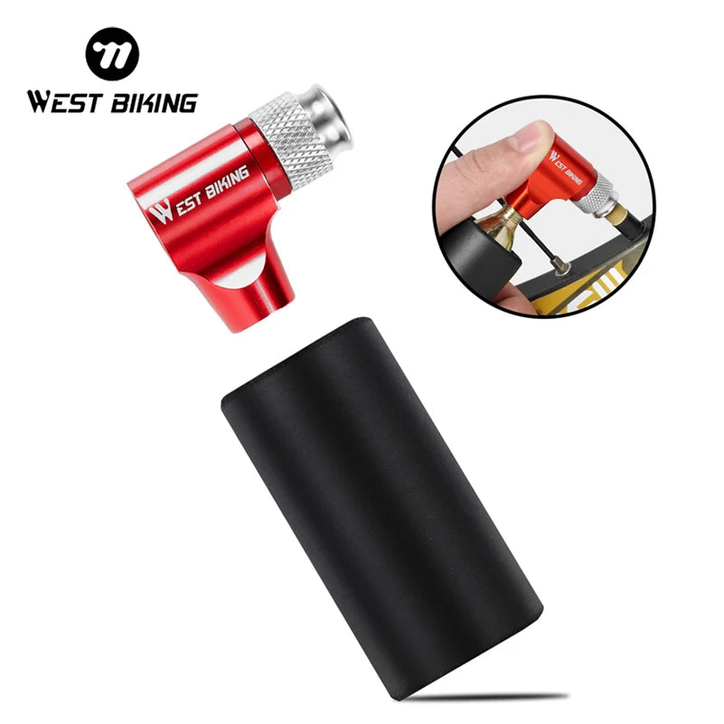 WEST BIKING Portable Bike Pump (Air CO2 Inflator Insulated)