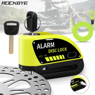 Rockbye Scooter Motorcycle Alarm Disc Brake Lock (120dB Rechargeable)