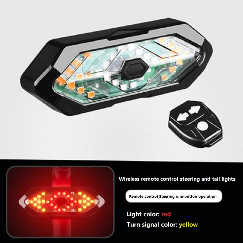 Remote Lights Bike Turn (USB Wireless Back Led Tail Light)