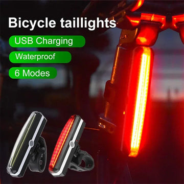 Bike Rear Light Highlight COB LED USB Rechargeable